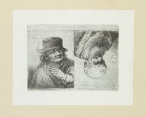Twee mansportretten John Chalonin etsausten täydellinen työ / Oeuvre Complette des Eaux Fortes par Jean Chalon (sarjan nimi)