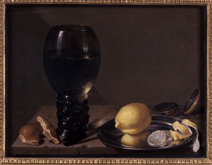 Asetelma viinilasilla, 1628 tekijältä Jan Davidsz de Heem