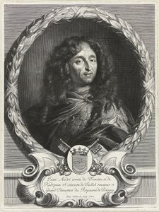 Runoilija Jan Andrzej Morsztynin muotokuva 1621-1693, 1670-luku tekijältä Jan Edelinck