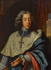Clemens August Baijerilainen (1700-1761), Kölnin arkkipiispa-ruhtinaskunta - Jan Frans van Douven (1656-1727). Öljy kankaalle Mitat : 96,5x71,5 cm Yksityiskokoelma