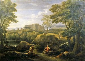 Maisema hahmoilla (öljy kankaalle) tekijältä Jan Frans van Bloemen