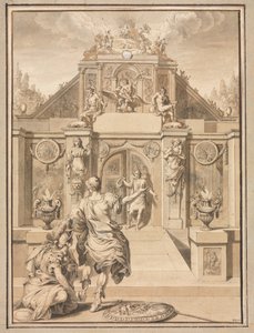 Perseus ja Minerva ennen temppeliä, 1700-luvun ensimmäinen kolmas.