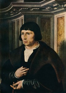 Mies ruusukon kanssa, c1525 tekijältä Jan Gossaert