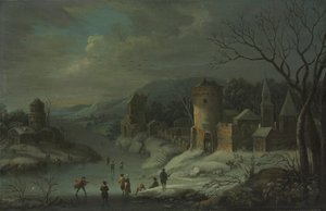 Talvimaisema, c. 1680-1718.