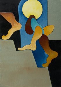 Älä kuule niitä askeleita, 2008 (öljy kankaalle) tekijältä Jan Groneberg
