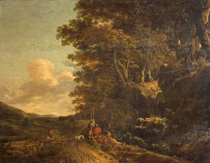 Maisema ja vesiputous, n. 1685-1685