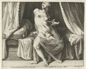 Lucretian kuolema tekijältä Jan Harmensz. Muller