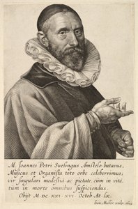 Jans Pietersz Sweelinckin muotokuva, pubi. 1624 (kaiverrus)