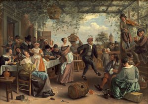 Tanssiva pari tekijältä Jan Havicksz. Steen