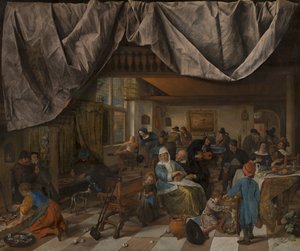 Ihmisen elämä, c. 1665 tekijältä Jan Havicksz. Steen