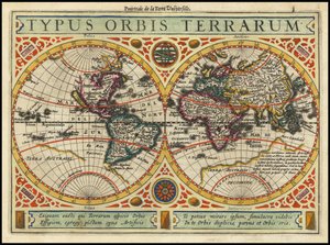 Vuoden 1631 kartta - Typus Orbis Terrarum
