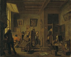 Maalareiden studio