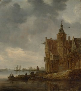 Maalaistalo lähellä vettä, 1646. tekijältä Jan Josephsz van Goyen