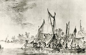 Hollannin kanavamaisema tekijältä Jan Josephsz van Goyen