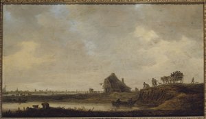 Majatalo joen rannalla tekijältä Jan Josephsz van Goyen