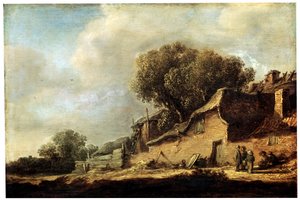 Maisema talonpojan mökillä, 1631. tekijältä Jan Josephsz van Goyen
