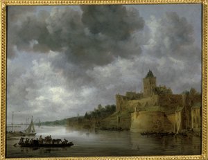 Valkhof Nymwegenissä, 1642 tekijältä Jan Josephsz van Goyen