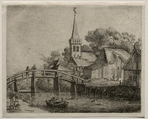 Puinen silta. tekijältä Jan Josephsz van Goyen