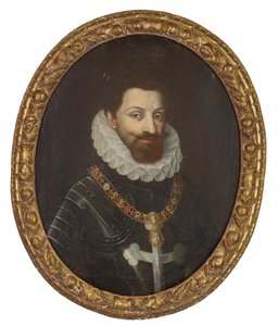 Savoian herttua Charles Emmanuel I:n muotokuva 1562-1630 vuoden 1600 jälkeen. tekijältä Jan, Kraeck