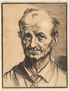 Kaljuuntuvan miehen rintakuva tekijältä Jan Lievens