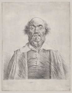 Vanhuksen miehen rintakuva, 1620-74. tekijältä Jan Lievens