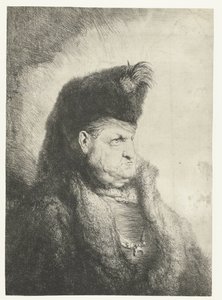 Itämaisen rintakuva karvahatulla tekijältä Jan Lievens