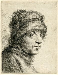 Hattuneen miehen pää Variae Effigies ja Joanne Livio (sarjan nimi) tekijältä Jan Lievens