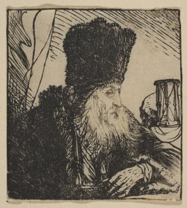 Filosofi tiimalasin kanssa, 1620-74. tekijältä Jan Lievens