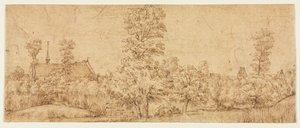 Puut ennen kylää, kolmas vuosineljännes 1600-luvulla. tekijältä Jan Lievens