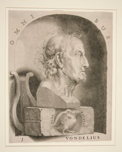Joost van den Vondelin (1587-1679) muotokuva tekijältä Jan Lutma The Younger
