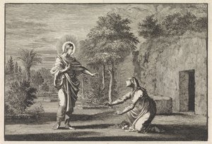Kristus ilmestyy Maria Magdalenalle tekijältä Jan Luyken