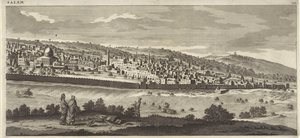 Näkymä Jerusalemiin (oikea levy) tekijältä Jan Luyken