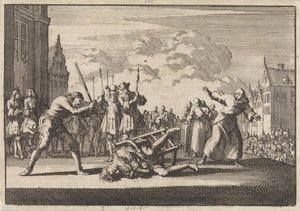 Mainzissa keisarillinen sotapäällikkö Cronsbruck mestattiin vuonna 1691 tekijältä Jan Luyken