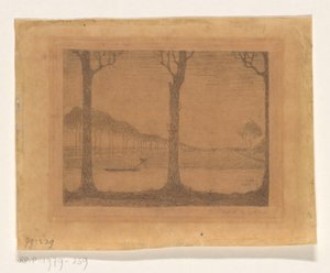 Puut kanavan varrella Woudsterwegissä tekijältä Jan Mankes (signed by artist)