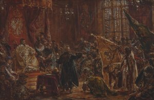 Šujskin suvun jäsenet Varsovan sejmissä tekijältä Jan Matejko
