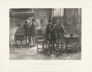 Orangen tapaaminen Egmondin kanssa Willebroekissa, 1567 Oranje ja Egmond Willebroekissa ruohokuukaudella 1567 (otsikko esineessä)