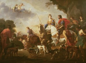 Dido ja Aeneas Hunting