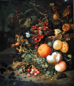 Asetelma hedelmien kanssa, 1704