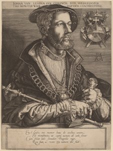 Johan van Leyden (Jan Beukels) tekijältä Jan Muller after Heinrich Aldegrever