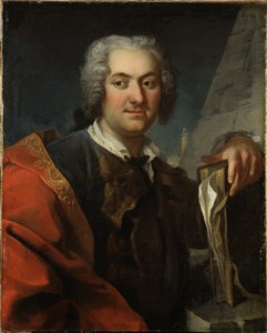 Baron Carl Harleman, arkkitehti suedois - Paroni Carl Harlemanin muotokuva