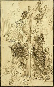 Ristiinnaulitseminen tekijältä Jan Philipsz. van Bouckhorst