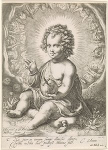 Ennen Christuskind als Salvatorea tekijältä Jan Saenredam (attributed to)