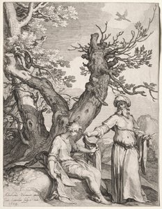 Ahia ja Jerobeam, 1604. tekijältä Jan Saenredam