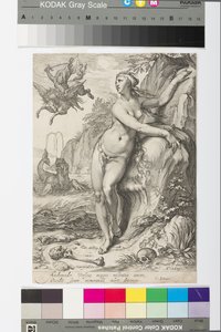 Andromeda, n. 1609 (kaiverrus) tekijältä Jan Saenredam