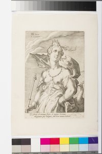 Juno (kaiverrus) tekijältä Jan Saenredam