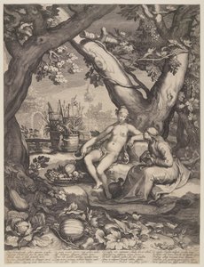 Vertumnus ja Pomona tekijältä Jan Saenredam
