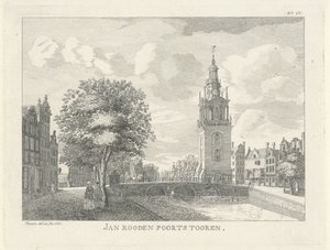 Jan Roodenpoortstoren Amsterdamissa Jan Rooden Poorts Tooren (otsikko esineessä) tekijältä Jan Spaan