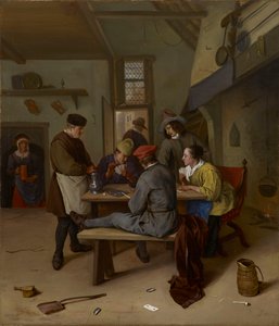 Kortinpelaajat tavernassa tekijältä Jan Steen