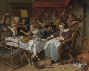 Kahdestoista yö: kuningas juo tekijältä Jan Steen