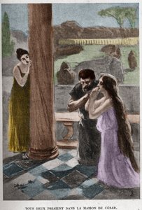 Molemmat rukoilivat Cesarin talossa (luku VIII) JAN STYKAn (1858-1925) kuvituksen Henryk Sienkiewiczin romaanin "Quo Vadis" puolesta.